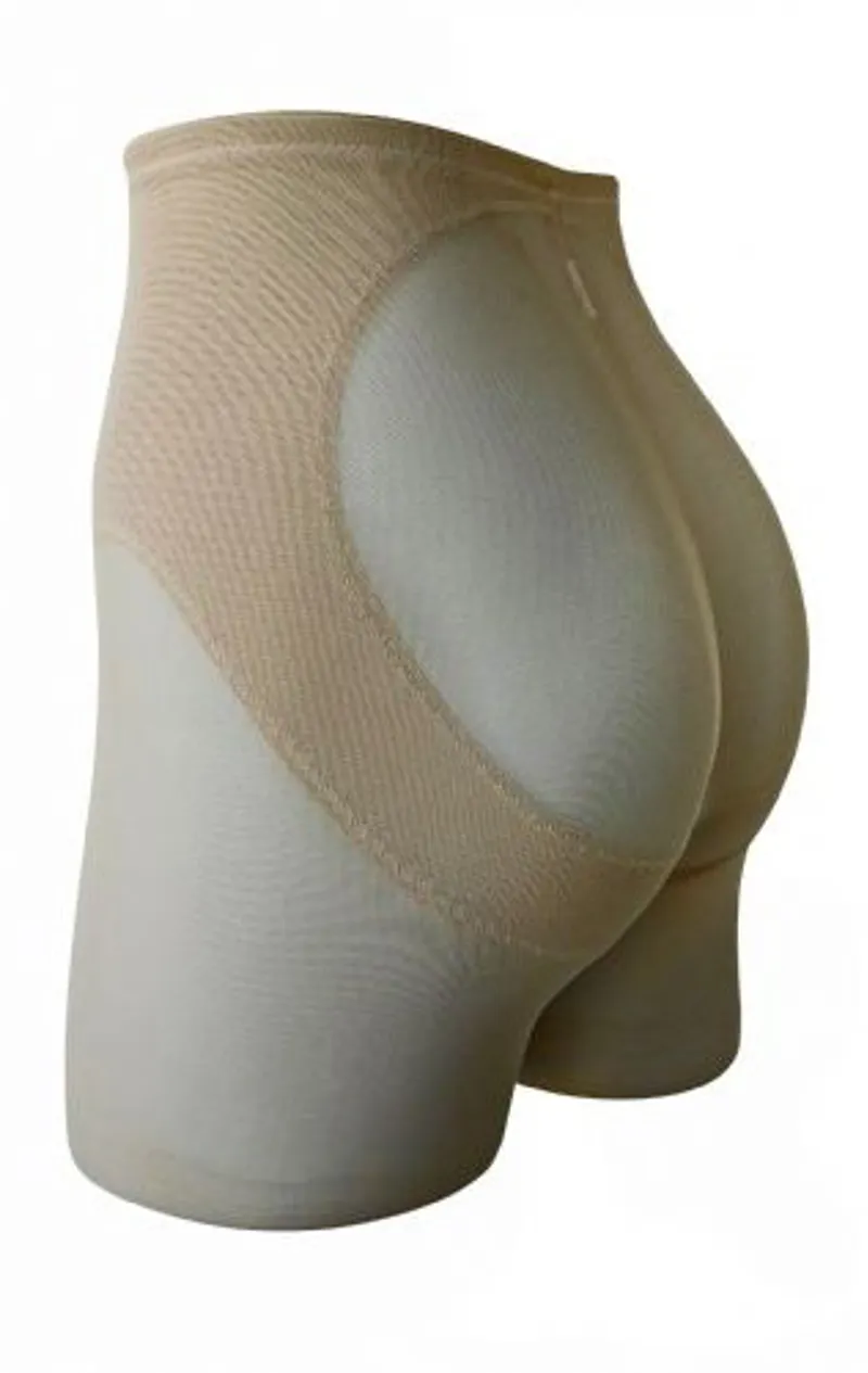 Miraclesuit Sexy Sheer Waistline Rear Lifting Boy Short in Warm Beige-3